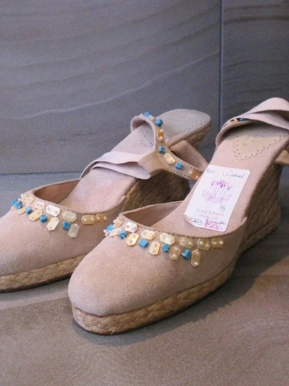 Soft Suede Espadrilles Bo'em Plage Sz 38/7.5
